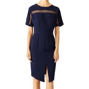 Adelyn Rae navy kimono-sleeve dress